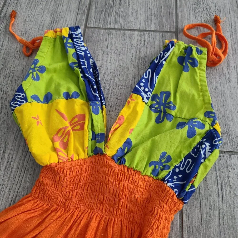 Balina Girls Colorful Hawaiian Sundress Size M